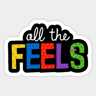 All The Feels (White) Sticker